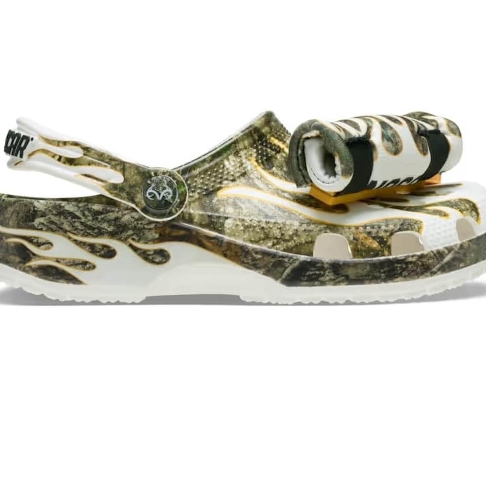 Crocs Nascar Realtree Classic Clog Camo Racing Flames Limited Edition Men Size 6 - Picture 2 of 4